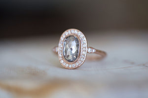 Natural Black Diamond Soraya Curved Ring - S. Kind & Co