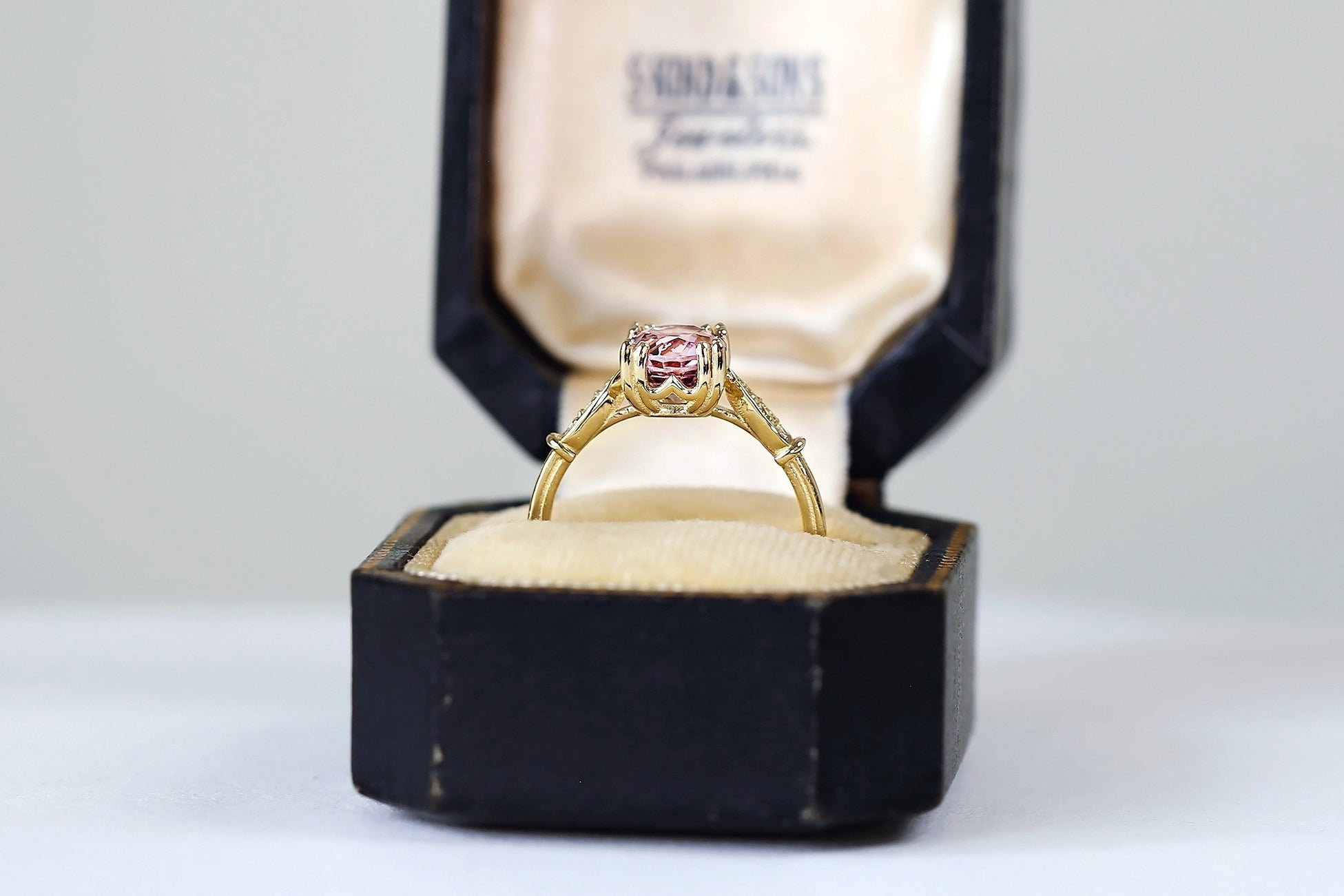 Untreated Pink Spinel Recycled Gold Cora Ring - S. Kind & Co